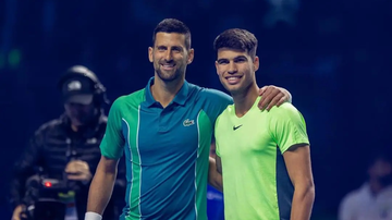 Novak Djokovic e Carlos Alcaraz - Foto: Divulgação/Riyadh Season