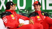 Carlos Sainz Jr e Charles Leclerc, da Ferrari - Getty Images