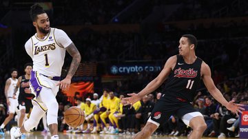 Lakers batem Blazers na NBA - Getty Images