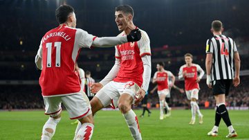 Arsenal dá "aula de futebol" e goleia Newcastle na Premier League - Getty Images