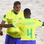 Brasil marca no final e segue 100% na Copa do Mundo de Futebol de Areia
