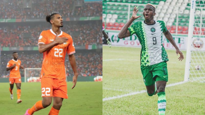 Haller e Osimhen são esperanças de gol na final da Copa Africana - Reprodução Instagram