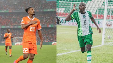 Haller e Osimhen são esperanças de gol na final da Copa Africana - Reprodução Instagram