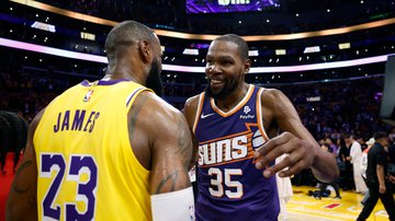 Kevin Durant e LeBron James - Getty Images