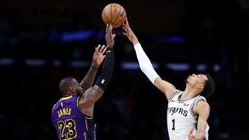 Rodada NBA: Lebron dá show e Lakers vencem Spurs de Wembanyama - Getty Images