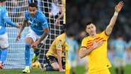 Napoli e Barcelona pela Champions League - Getty Images
