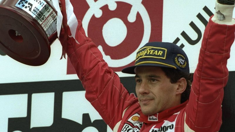 Ayrton Senna vencendo GP do Brasil e 1993 - Getty Images