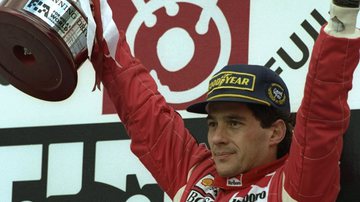 Ayrton Senna vencendo GP do Brasil e 1993 - Getty Images