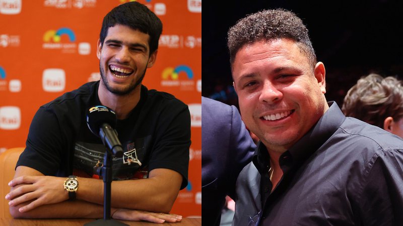 Carlos Alcaraz e Ronaldo Fenômeno - Getty Images