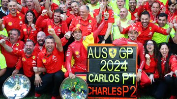 Ferrari comemora dobradinha no GP da Austrália - Getty Images