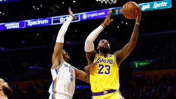 Lakers batem OKC Thunder - Getty Images