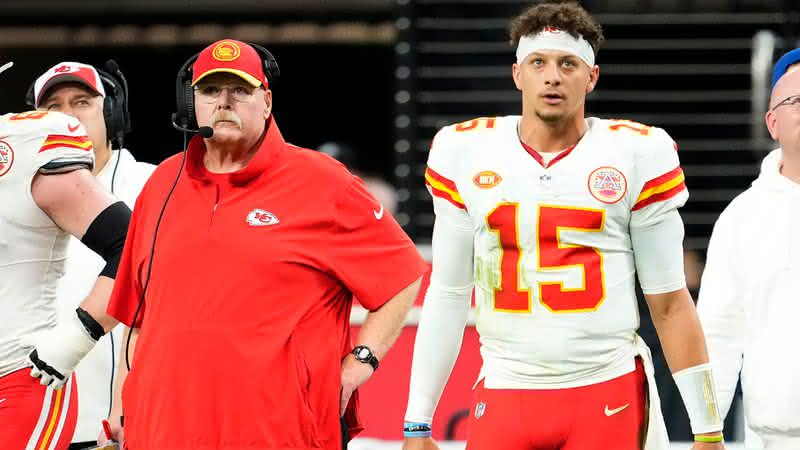 Andy Reid e Patrick Mahomes - Getty Images