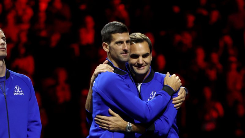 Roger Federer e Novak Djokovic - Getty Images