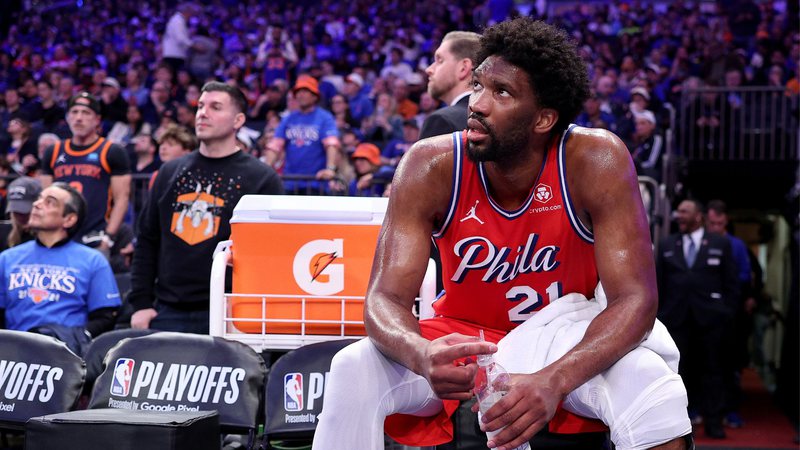 Embiid, pivô do 76ers - Getty Images