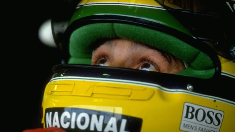 Ayrton Senna no GP do Japão - Getty Images