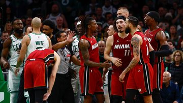 Briga entre Heat e Celtics - Getty Images