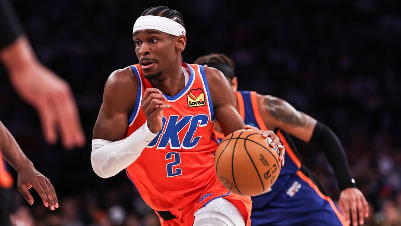OKC bate o New York Knicks na NBA - Getty Images