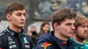 George Russell e Max Verstappen - Getty Images