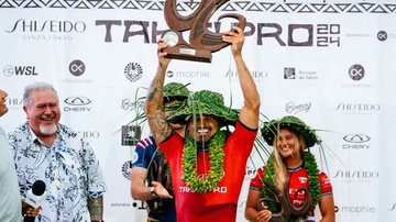 O atual campeão olímpico foi soberano ao conquistar seu primeiro título nas ondas do Taiti - Foto: World Surf League