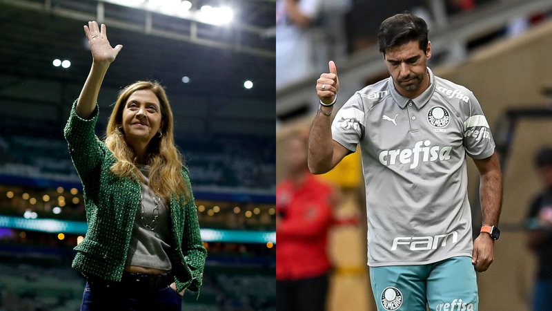 Leila Pereira e Abel Ferreira, do Palmeiras - Getty Images