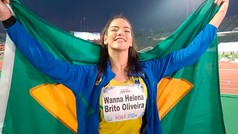 Wanna Brito garantiu a medalha dourada pela segunda vez - Foto: Divulgação/CPB