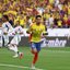 Luis Díaz comemora gol da Colômbia contra a Costa Rica