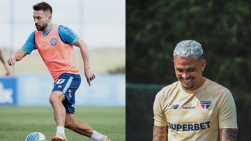 Everton Ribeiro e Luciano treinam para o duelo - Leticia Martins EC Bahia / Erico Leonan saopaulofc