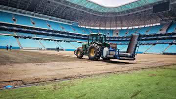 Reformas na Arena do Grêmio - Reprodução/X