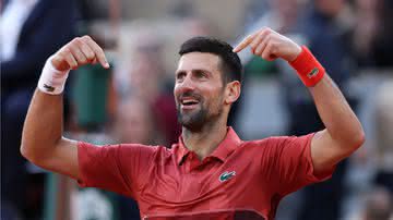 Djokovic toma susto, mas vence e supera recorde em Roland Garros - Getty Images