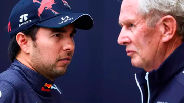 A relação entre Helmut Marko e Sergio Perez está estremecida - Foto: Divulgação/Red Bull