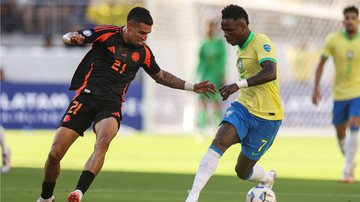 Vinicius Júnior promete camisa a lateral da Colômbia; veja o vídeo - Getty Images