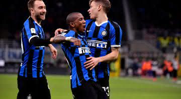 Atletas da Inter comemorando gol - GettyImages