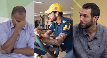 Denilson, Neymar Jr e Hofman (Crédito: Reprodução/Band/ESPN/ Divulgação/CBF/Lucas Figueiredo)