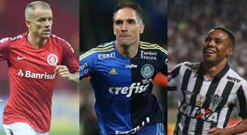 D'Alessandro, Fernando Prass e Elias - Divulgação/Internacional-Palmeiras-Atlético MG