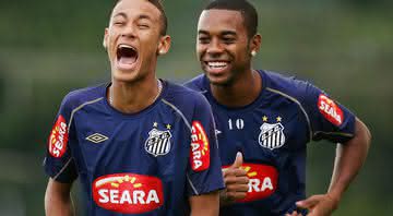 Neymar e Robinho - Santos FC 2010 / Divulgação