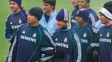 Ronaldo ao lado dos "Galáticos" na época de Real Madrid - GettyImages