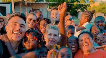 Willian Bigode e Veiga vão à África - Reprodução Instagram