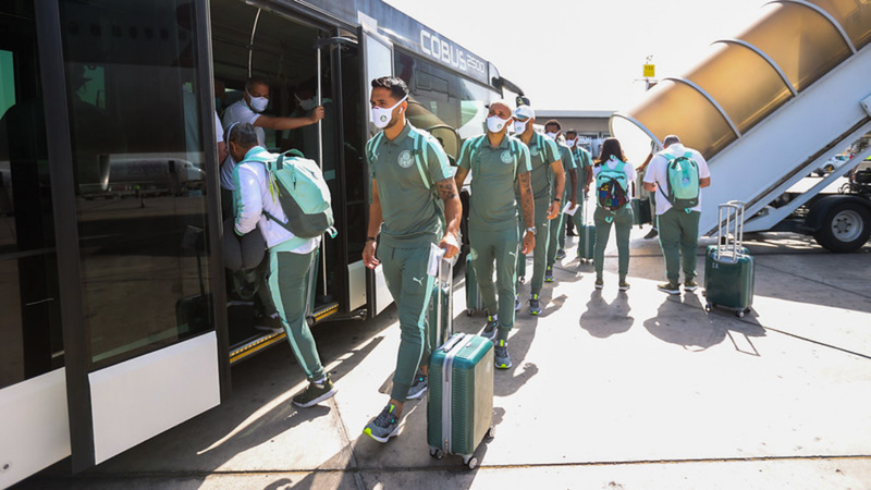 Jogadores do Palmeiras durante a viagem ao Mundial de Clubes - Fabio Menotti/Palmeiras/Flickr