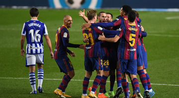 De virada, Barcelona bate a líder Real Sociedad e sobe três posições na tabela da LaLiga - GettyImages