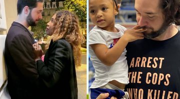 Alexis Ohanian, marido de Serena Williams, está com o cabelo mais longo - Reprodução/Instagram