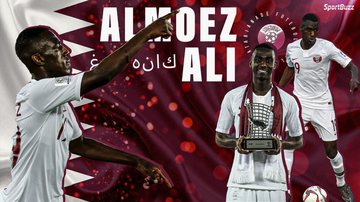 Almoez Ali é o grande craque do Catar - GettyImages (Arte: SportBuzz)