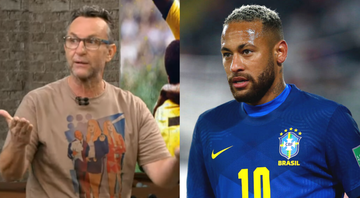 Amaral pediu para seu nome não seja mais envolvido numa polêmica antiga entre Neto e Neymar - Transmissão TV Bandeirantes/GettyImages