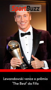 Lewandowski vence o prêmio 'The Best' da Fifa
