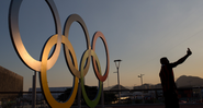 Anéis Olímpicos no Rio de Janeiro durante as Olimpíadas de 2016 - Getty Images