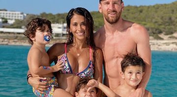 Messi aproveitou o tempo em família - Instagram