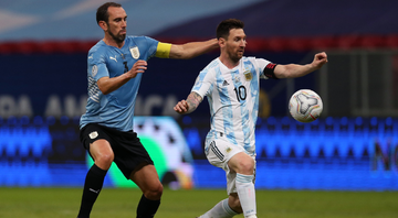 Argentina e Uruguai se enfrentaram na Copa América - Getty Images