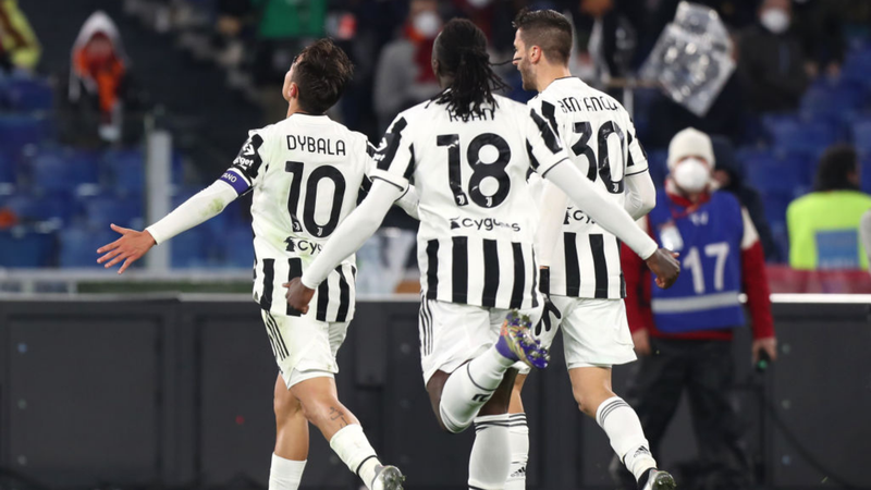 Jogadores da Juventus comemorando o gol - GettyImages