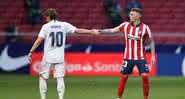 Atlético de Madrid e Real Madrid se enfrentam pelo Campeonato Espanhol - GettyImages
