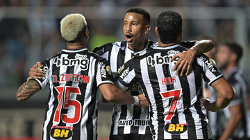 Jogadores do Atlético-MG comemorando o gol diante do Atlético-GO - GettyImages