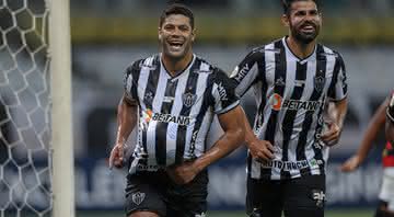 Diego Costa e Hulk estão sendo os principais nomes do Atlético-MG na temporada - Pedro Souza/Atlético Mineiro
